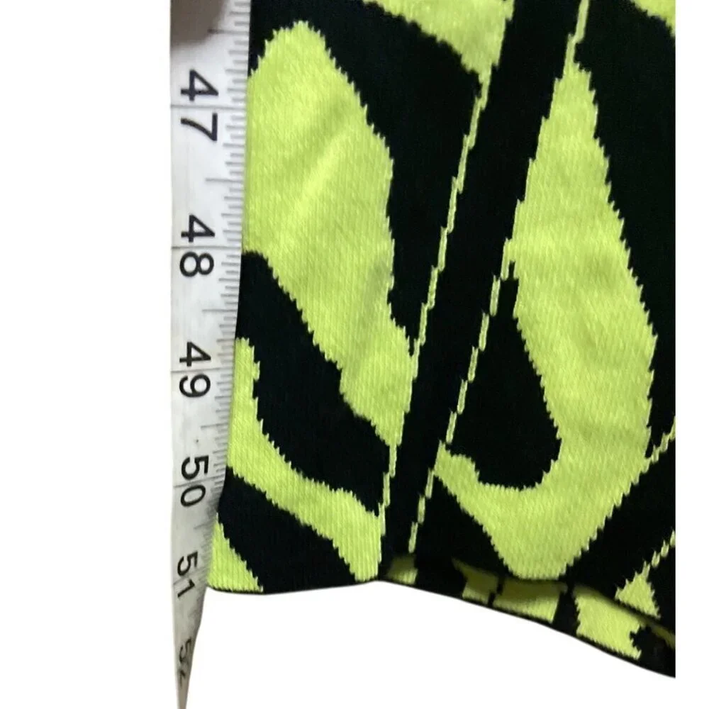 Fashion Nova Women's Wild Thing Lime Black Sweater Dress Knit Size 2X - Picture 7 of 10